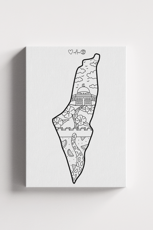 Palestine Map - Simple